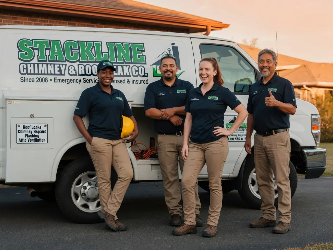 Chimney flashing repair company in White Oak, NC